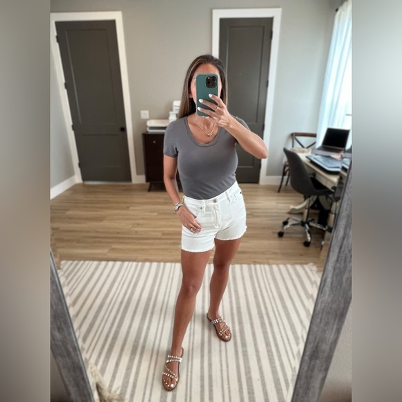 2/$5 Sale - Charcoal Short Sleeve Spandex Tee - Picture 3 of 6